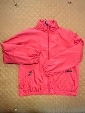 Polo by Ralph Lauren Red Sport Zip Pocket Vintage Nylon Ladies Jacket